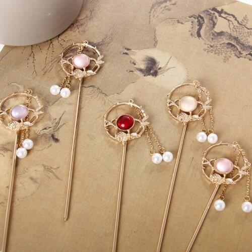 Fashion Metal Hair Sticks Fairy Style Chinese Style Women Hair Pin Chopstick Headwear Bridal Wedding Jewelry Accessories Gifts