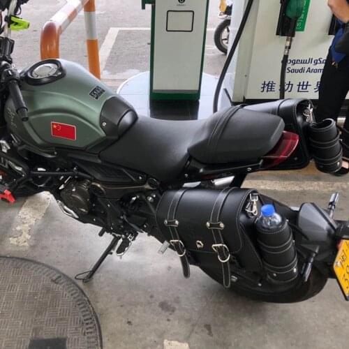 Motorcycle Leather Bag Waterproof Belt Quick Release Bracket for Loncin Voge 300ac