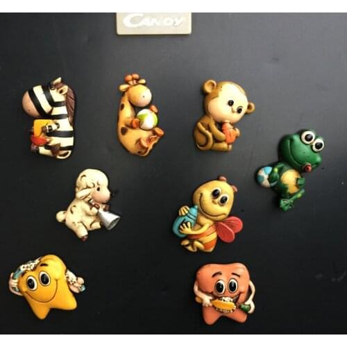 Cartoon animal three-dimensional handmade painted childrens enlightenment protection tooth decoration crafts