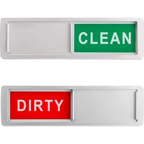 Room Cleaning Tips Cleanliness Signs Hotel Magnetic Signs Acrylic Dishwasher Magnet Clean Dirty Sign Home Room Decoration