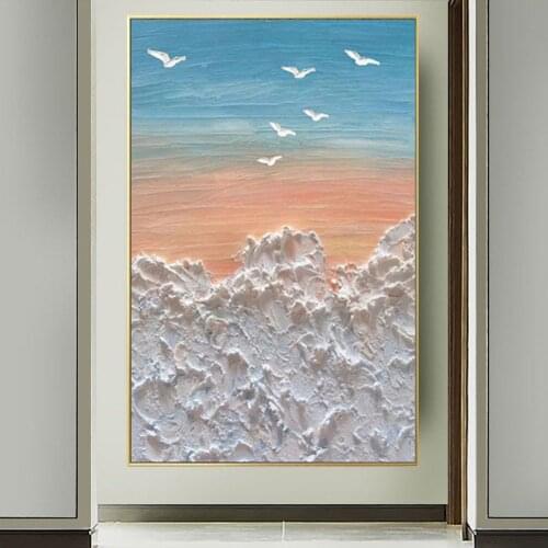 The latest design of home decor wall painting Abstract Handmade Oil Painting Canvas Painting Pictures office living room Decor