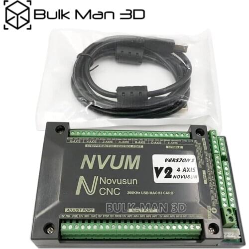NVUM 3/4/5/6 Axis CNC Engraver Mach3 USB Card 300KHz CNC Drilling Machine Motion Control Card Breakout Board