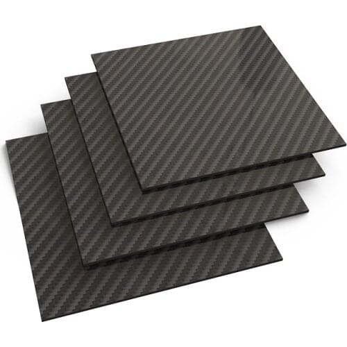 240x240mm3K High Hardness Carbon Fiber Board 100% Pure Carbon Panel 0.25-3mm Thickness RC UAV/Toy Composite Hardness Material