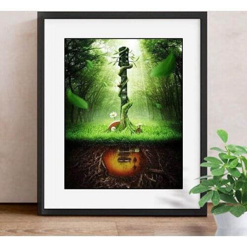 Full Square Diamond Painting Full Display Landscape 5D DIY Diamond Embroidery Sale Guitar Cross Stitch Mosaic Home Decor