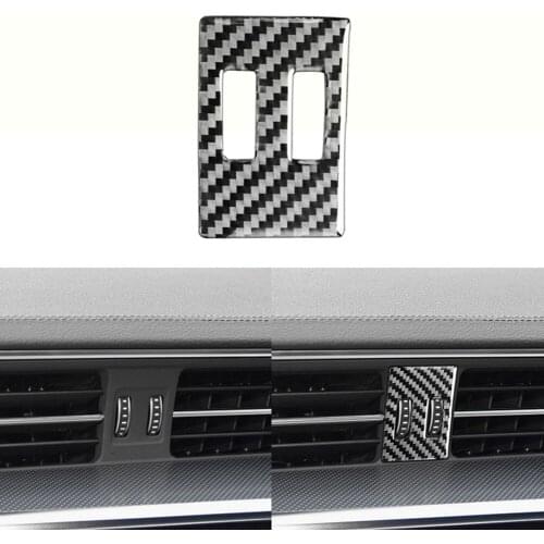 Car AC Vent Knob Panel Trim Cover Replacement for Audi A6L A7 2019 LHD Carbon Fiber Automotive Accessories
