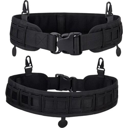 Tactical Waist Belts Nylon 1000D Military Molle Belt Camouflage Combat Girdle Training Waist Belt Support Hunting Accessories