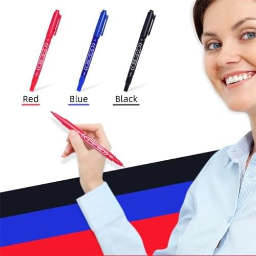 Tattoo marker 3 colors permanent makeup eyebrow micro-blade fine line tool optional perforation position supply