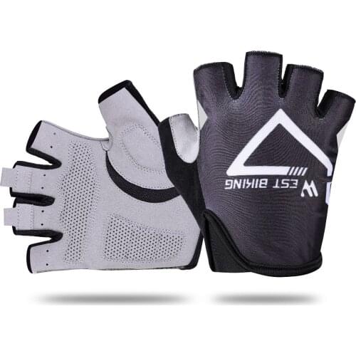 Half Finger Cycling Gloves Team Summer Breathable Bike Gloves Pad Shockproof Bicycle Sports Glove Anti-slip Cycling Gloves