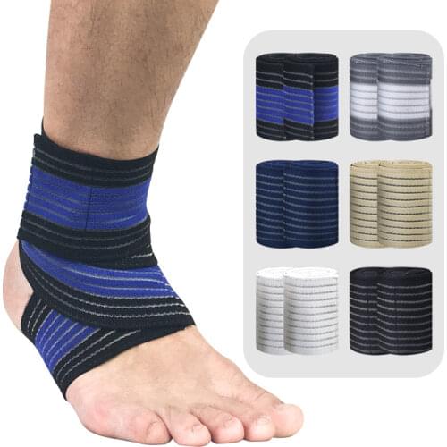 Ankle Sprain Protection Football Elastic Bandage Muay Thai Fixed Ankle Support Sports Men and Women Ankle Support tobilleras