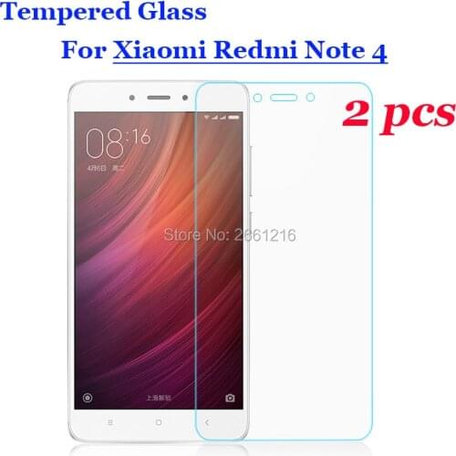 2 Pcs/Lot For Xiaomi Redmi Note4 Tempered Glass 9H 2.5D Premium Screen Protector Film For Xiaomi Redmi Note 4 Pro Prime 5.5"
