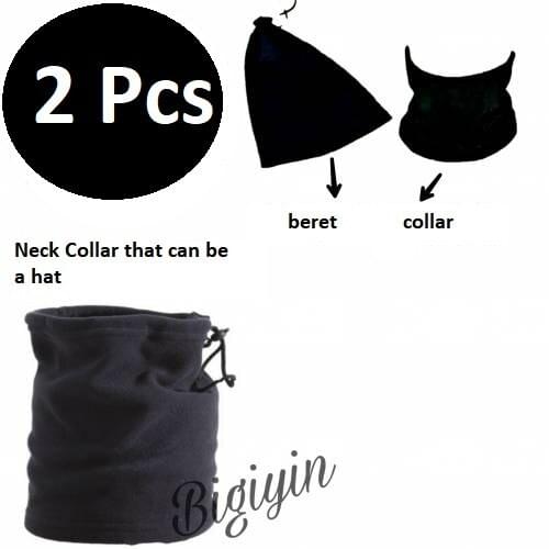 2 Piece Neck Collar Beanie Winter Neck Collar or you can make a Beanie unisex Neck Colar Fleece Beanie Buffer