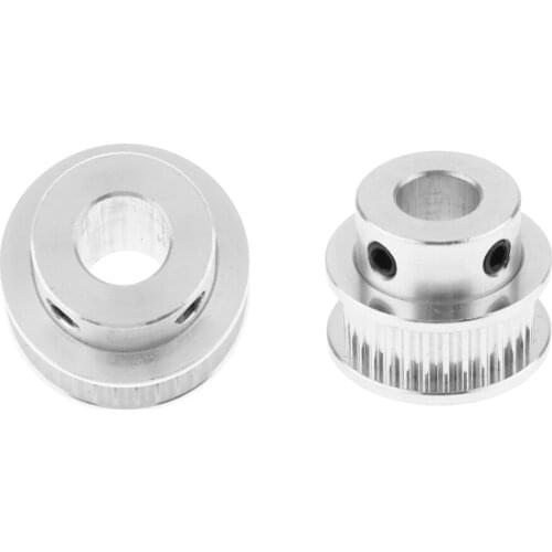 3D Printer GT2 Timing Belt Pulley 30 Teeth 8mm Bore High Transmission Accuracy Pack of 2
