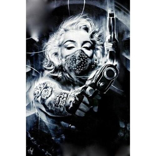 5D DIY Diamond Painting Masked female killer Full Drill Embroidery Cross Stitch Mosaic Home Decor Craft Kit Christmas Gift