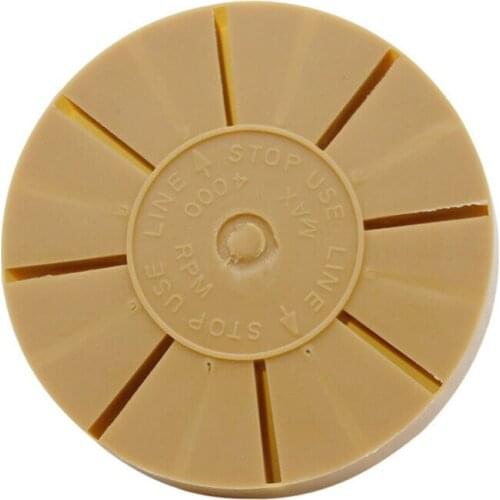 Car Grinding Wheel W/ Drill Adapter Eraser Rubber Sticker Supplies 3.5-inch Equipment