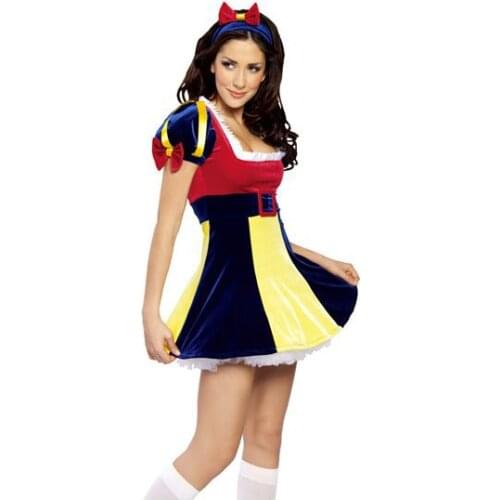 Free Shipping Hot Popular High Quality Snow Princess costume 3S1303 Halloween Costumes For Women