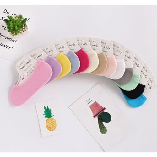Kids Socks Summer Child Invisible Shallow Super Elstic Short Boat Socks Candy Color for Girls