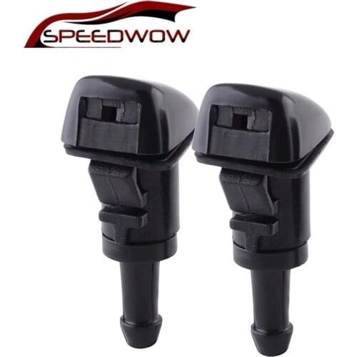 SPEEDWOW 2pcs Car Window Windscreen Wiper Water Spray Nozzle Jet For Chrysler 300 07-12 Dodge Caliber Jeep 5160308AA 4805742AB