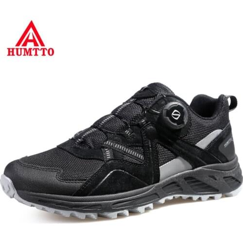 HUMTTO Hiking shoes Breathable Leather Mountain Mens Sneakers for Men Sport Trekking Boots Outdoor Climbing Walking Shoes Man