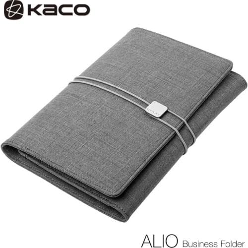 KACO ALIO Businesses Holder Notebook Set A5 Notebook Portable Multi-Function Storage Bag For Traveling Meeting With 1Pcs Gel Pen