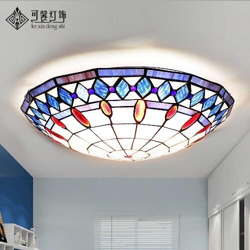 Kexin European lighting Tiffany ed ceiling lamps dream boy girl bedroom wedding room children room lamps