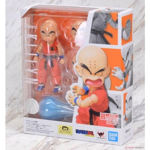 10CM Bandai shf Dragon Ball Kuririn Doll model toys gift