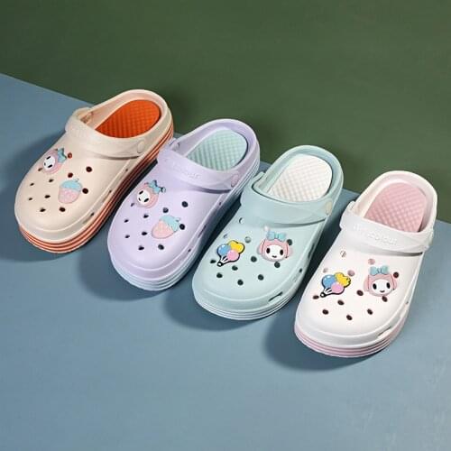 Summer Colorful Women Garden Sandals Platform Slip On Cute Ladies Clogs Soft Comfortable Womens Medical Clogs zuecos sanitarios