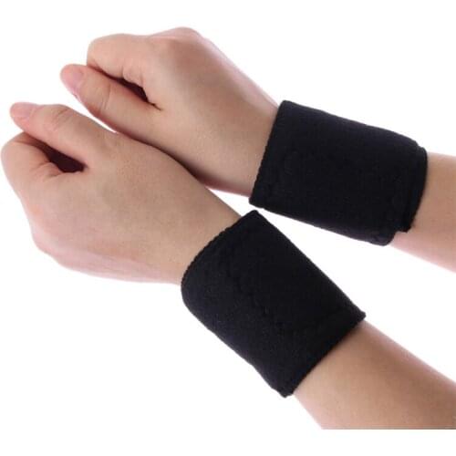 Magnetic Therapy Self-Heating Wrist Support Brace Wrap Heated Hand Warmer Compression Pain Relief Wristband Belt