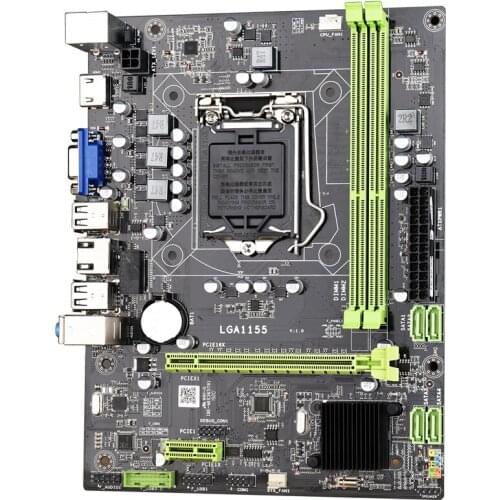 H61 Motherboard LGA1155 DDR3 Dual Channel Maximum Support 16G Memory M-ATX Computer Motherboard for I3 I5 I7 CPU