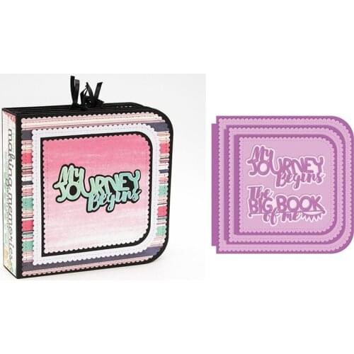 My Journey Begins Metal Cutting Dies Stencils for DIY Scrapbooking Photo Album Decorative Embossing Paper Card Crafts Die Cut