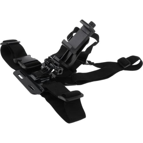 Chest Mount Harness Strap Holder with Clip for Mobile Cell Phone