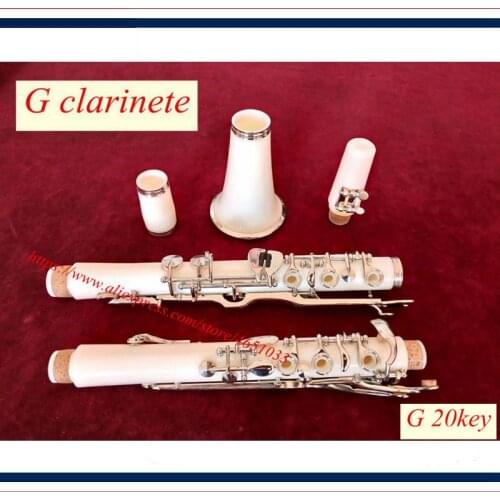 New high grade White G tone clarinet sound good