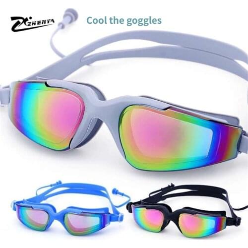 Swimming Glasses Women Men Professional Anti Fog Adult Earplug Arena Waterproof Goggles Swim Eyewear Natacion Gafas