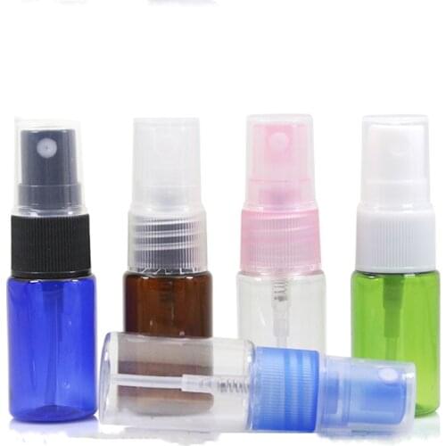 Empty Plastic Bottle 10ml Spray Pump Bottle Empty Cosmetic Container Plastic Spray Bottle Plastic Empty Cosmetic Packaging 50pcs