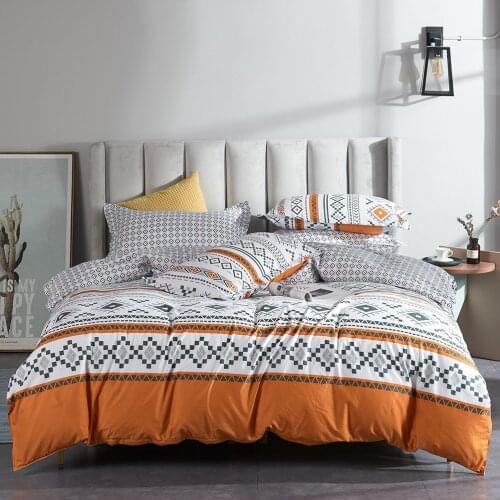 Moroccan geometric bedding, bed sheet, quilt cover, 3-4 pieces, full size bed (US/UK/Australia/France/Japan) specifications