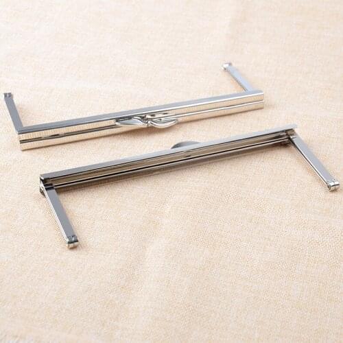 6 3/4 inch silver purse frame open channel metal purse frame bulk price 40pcs/lot 17x6cm