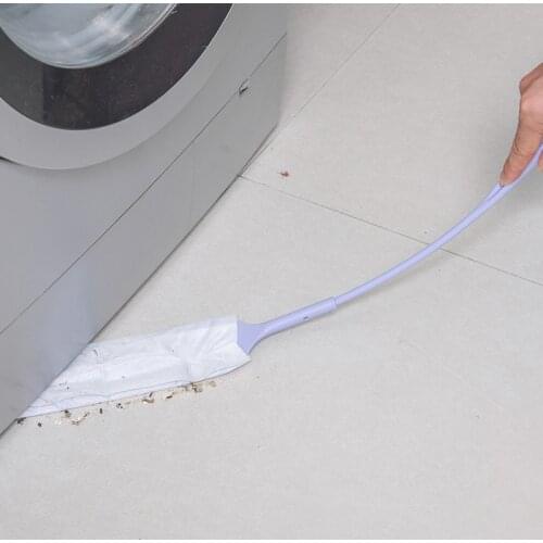 2pcs Household Crevice Dusting Duster Long Handle Cleaning Brush Indoor Bed Bottom Crevice Dead Corner Dust Cleaner Precipitator