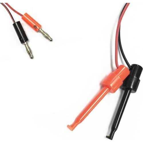 Test Hook Clips Probe to 4MM banana plug Leads for IC Grabbers Probes 100CM