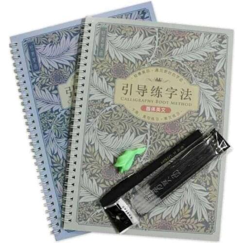 English Copybook Adult Exercise Regular Italics can be used Repeatedly pen hard pen Calligraphy Exercise Student italic Copybook