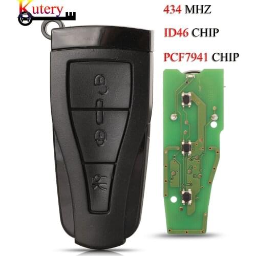 Kutery 10PCS/Lot Remote Smart Car Key For MG Morris Garages MG6 MG550 Roewe 550 E550 3 Buttons 434MHZ With ID46 PCF7941 Chip