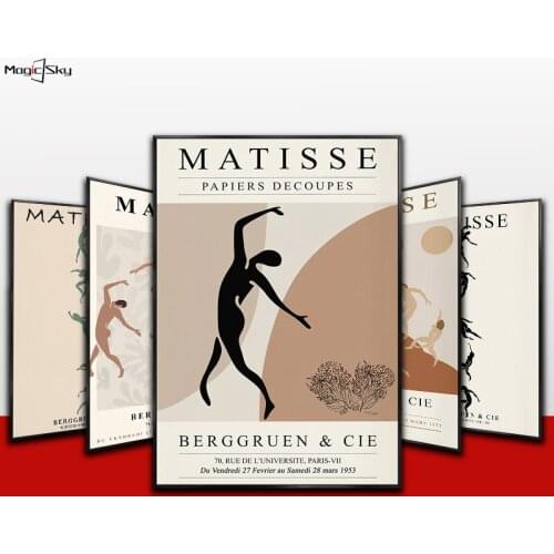 Vintage Henri Matisse Dance Retro Decorative Posters and Print Home Decor Canvas Painting on the Wall Art Living Room Decoration