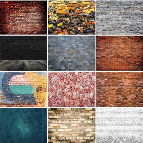 Vintage Brick Wall Backdrop Vinyl Photography Backdrops Photographic Background For Photo Studio Props 210327CAZ-04