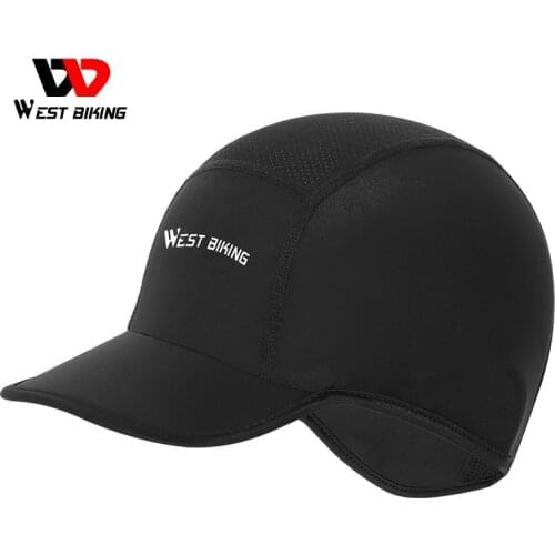 WEST BIKING Summer Men Cap Outdoor Sport Running Caps MTB Bike Quick-drying Bandana Headband Ice Silk Anti-UV Cycling Helmet Hat