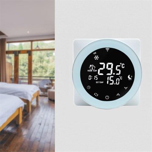 Wifi Thermostat Alexa 16A Electric Heating Programmable Digital Google Home LCD Touch Screen Smart Voice Control Thermostat Elec