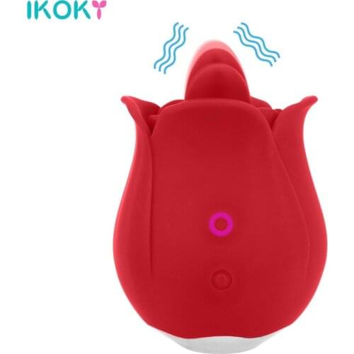 Rose Tongue Licking Vibrator Oral Sex Sex Shop Clitoris Nipple Stimulator Sex Toys for Women