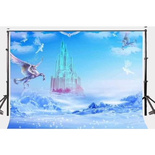 150x220cm Photography Background above the Clouds View Backdrop Flying Horse Photography Background Studio Background