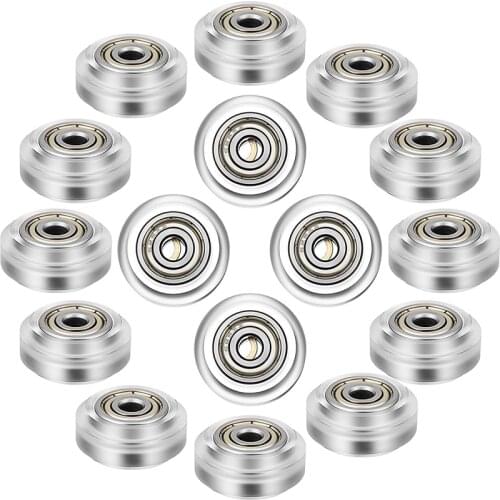 16 Pcs 3D Printer Polycarbonate Pulley 3D Printer Wheels 625Zz Pulley Linear Bearing for Creality CR10, Ender 3,and More