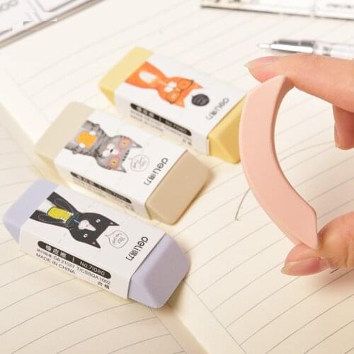 1 Pack 32Pcs 4 Colors 4B Rubber Eraser For Kids 25X60X10mm Pencil Eraser School Supplies Office Supplies Deli 71080