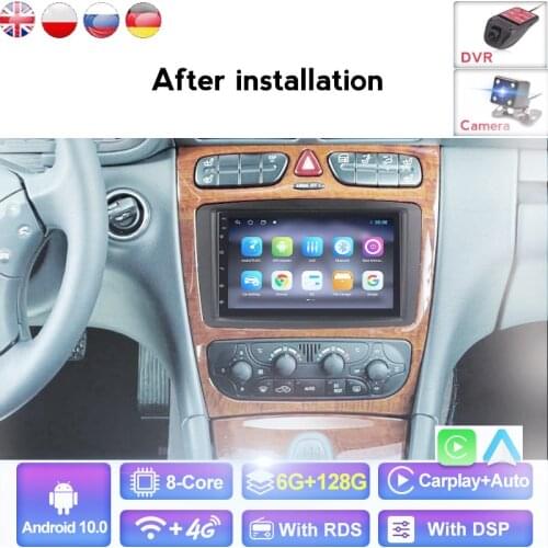 2 Din Android 8.1 Car Multimedia player GPS For Mercedes/Benz/CLK/W209/W203/W208/W463/Vaneo/Viano/Vito Auto radio DVR french