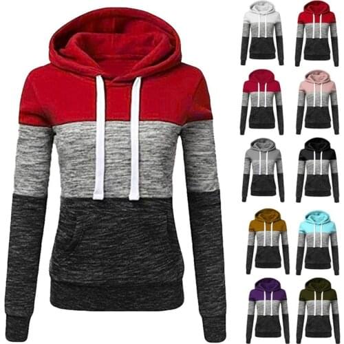 2021 Hoodie Womens Fashion Casual Sweatshirt Long Sleeve Hoodie Hooded Pullover Tops Hooded Clothes