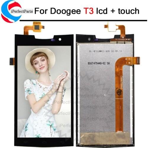 4.7inch For Doogee T3 LCD Display And Touch Screen Assembly Repair Parts Replacement Phone Accessories+Tools For Doogee T3